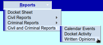 Free Opinion Report Dropdown